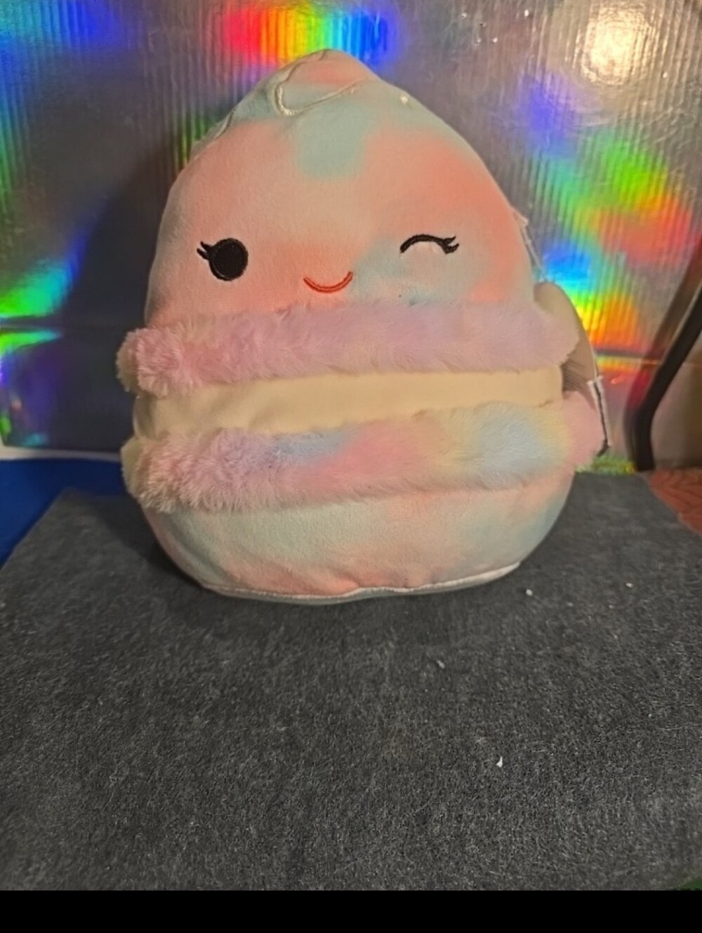 072326 Squishmallow Lizma the Macaroon Tie Dyed Squishmallow Food Squishmallow 8